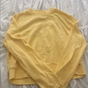 Yellow crop sweater